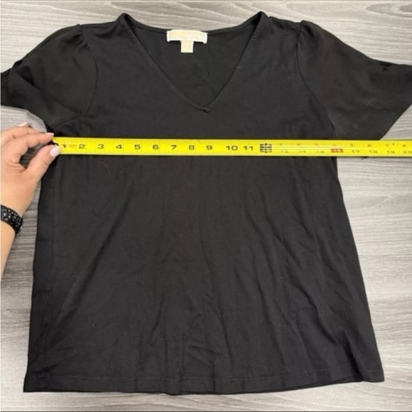 MICHAEL Michael Kors Basics Black Tie Sleeve Blouse Top Women’s Size Small - Picture 6 of 11